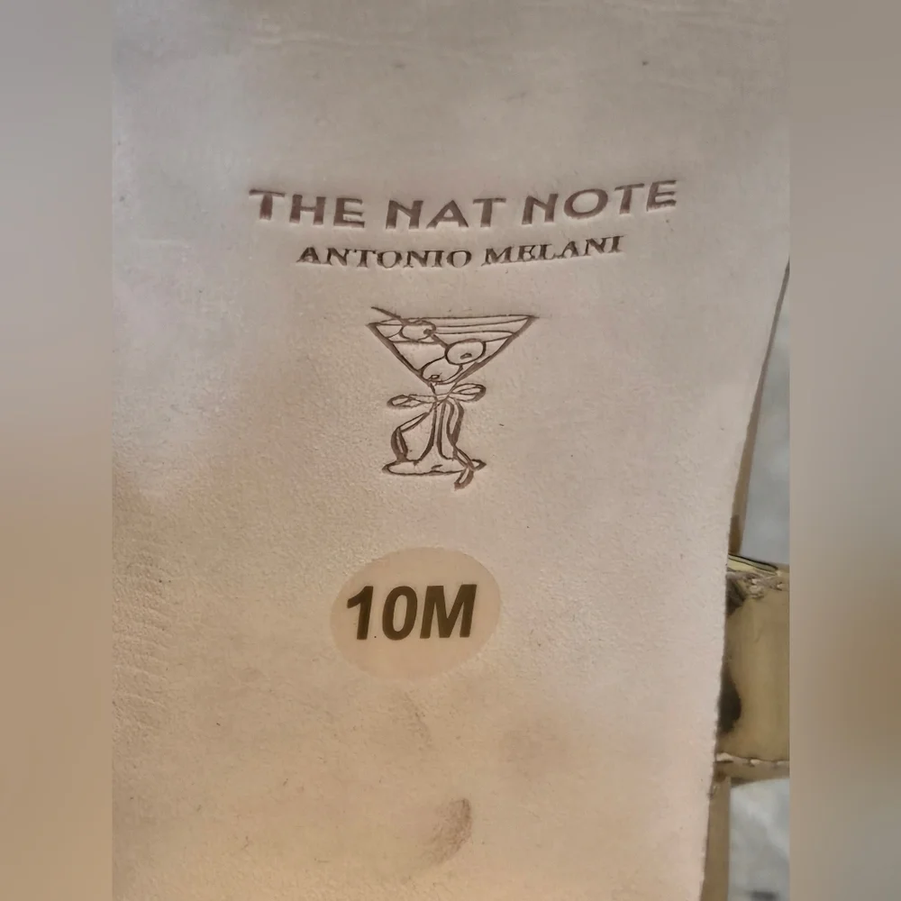 Antonio Melani x Nat Note Pia Mirror Metallic Platform Pumps. Gold (Size 10) - Picture 12 of 16